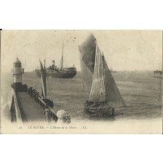 CPA: LE HAVRE, L'heure de la Marée, vers 1900.
