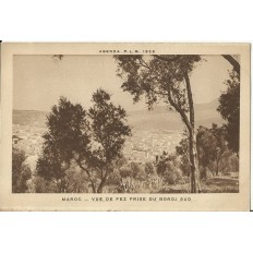 CPA MAROC, 1928, VUE DE FEZ PRISE DU BORD SUD.