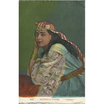 CPA MAROC, ANNEES 1910, SCENES ET TYPES, FATHMA.