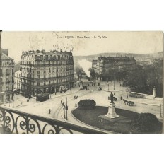 CPA - DIJON, Place Darcy, vers 1910.