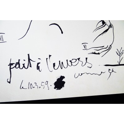 Pablo PICASSO (1881-1973), LITHOGRAPHIE "FAIT A L'ENVERS COMME CA".