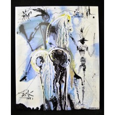 Salvador DALI (1904-1989) (d'après), DON QUICHOTTE, CERAMIQUE, 1971.