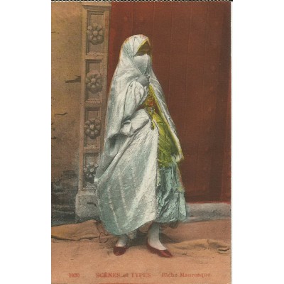 *CPA MAROC, LES ANNEES 1910, SCENES ET TYPES, RICHE MAURESQUE.