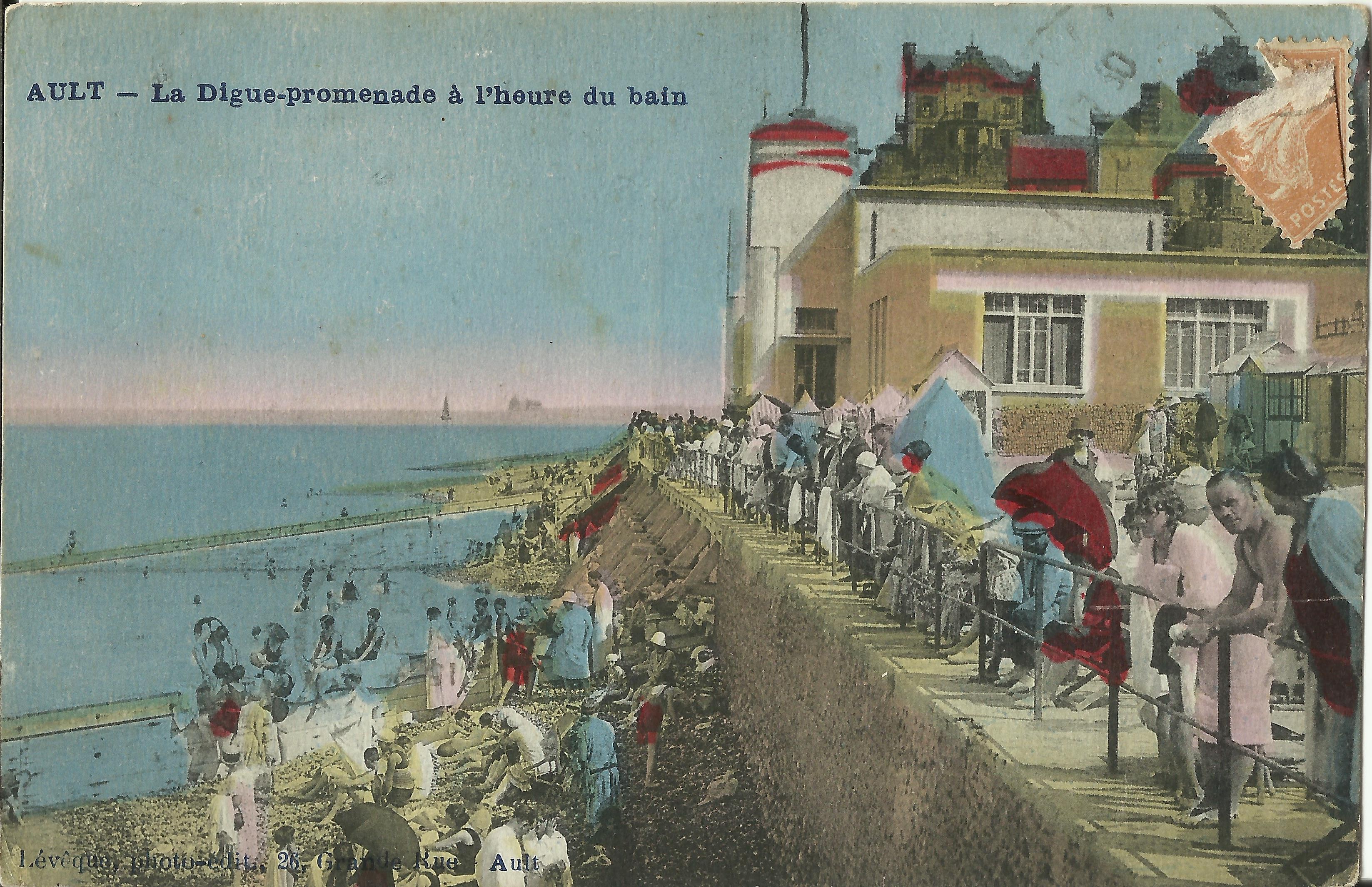 Postcard Ault (80 Somme) Grande Rue Editions La Cigogne Re