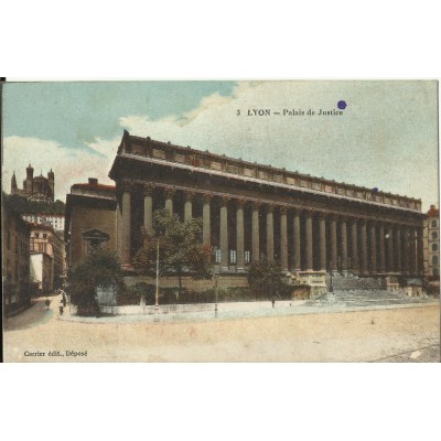 CPA: LYON, Le Palais de Justice , années 1910