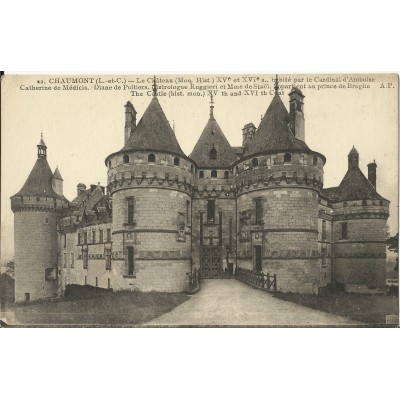 CPA: CHAUMONT-SUR-LOIRE, Le Chateau, Entrée, vers 1910