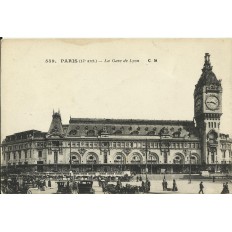 CPA: PARIS, La Gare de Lyon, vers 1900.