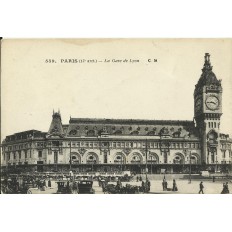 CPA: PARIS, La Gare de Lyon, vers 1900.