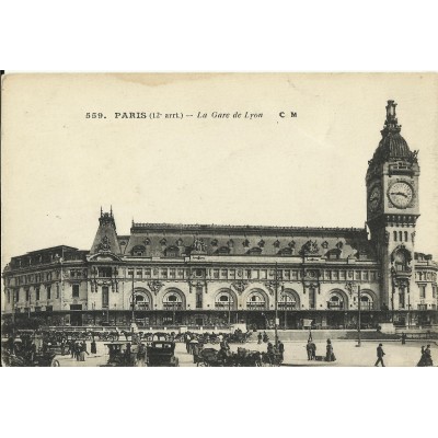 CPA: PARIS, La Gare de Lyon, vers 1900.