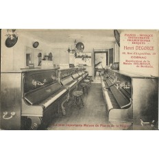 CPA: COGNAC, Publicité Henri DEGORCE, Pianos/Musique, vers 1910