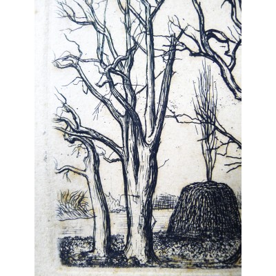 Jean Delpech (1916-1988), LES ARBRES, EAU-FORTE.