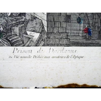 VUE D'OPTIQUE, XVIIIe s. PRISON DE DARDANUS, ou Vue Nouvelle dédiée aux Amateurs de l'Optique.