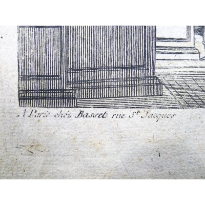 OPTICAL VIEW, XVIIIth. THE FAMOUS THEATER of REGGIO NEAR MODENA.