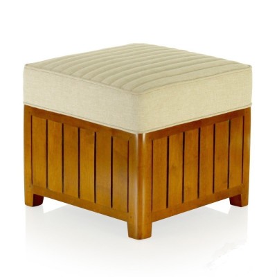 POUF CLUB ART-DECO CARRE Tissu