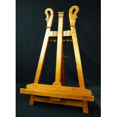 PAINTER EASEL in WOOD, SWAN HEADS, Adjustable height