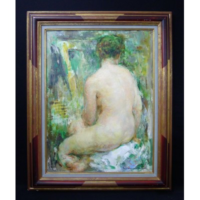Maryse DUCAIRE-ROQUE (1911-1992), NUDE WOMAN, OIL / CANVAS.