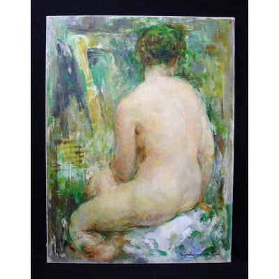 Maryse DUCAIRE-ROQUE (1911-1992), NUDE WOMAN, OIL / CANVAS.