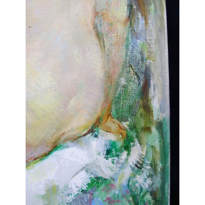 Maryse DUCAIRE-ROQUE (1911-1992), NUDE WOMAN, OIL / CANVAS.