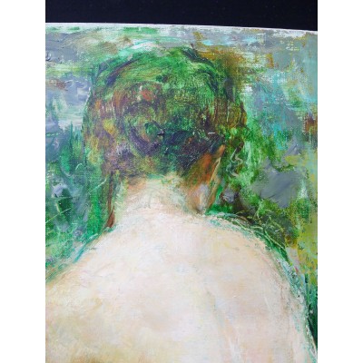 Maryse DUCAIRE-ROQUE (1911-1992), NUDE WOMAN, OIL / CANVAS.