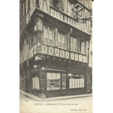 CPA: ROUEN, Maison du XVe s. Rue du Bac, années 1900