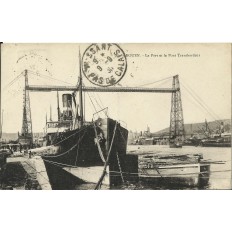 CPA: ROUEN, Le Port et le Pont Transbordeur, années 1930