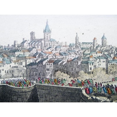 VUE D'OPTIQUE, XVIIIe s. PRISE DE COLBERT PAR L'ARMEE RUSSE....