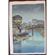 Kawase Bunjiro HASUI (1883-1957) GRAVURE, JAPANESE PRINT, 1931 SHINAGAWA