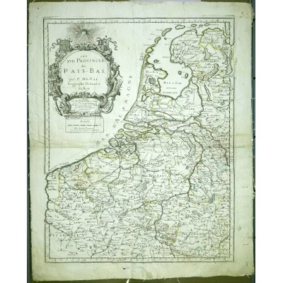 Pierre DUVAL (1619-1683), Les XVII Provinces des Pais-Bas, 1687, Gravure. Netherlands. Nederland.