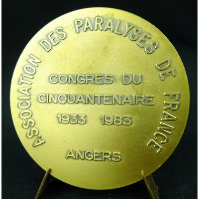 MEDAILLE BRONZE, L.GUYOMARD sc. 50 ans ASSOCIATION DES PARALYSES DE FRANCE