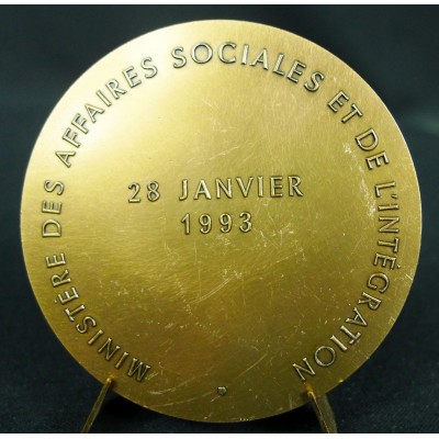 MEDAILLE BRONZE, MINISTERE DES AFFAIRES SOCIALES & DE L'INTEGRATION 1993.