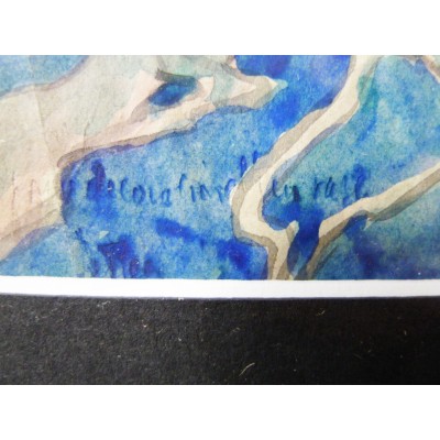 MARITIME DECOR, WATERCOLOR, circa 1920.