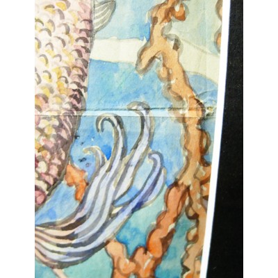 MARITIME DECOR, WATERCOLOR, circa 1920.