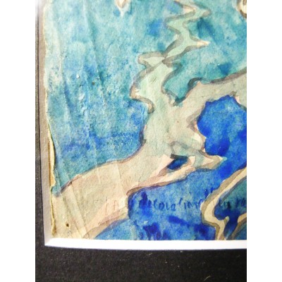 MARITIME DECOR, WATERCOLOR, circa 1920.