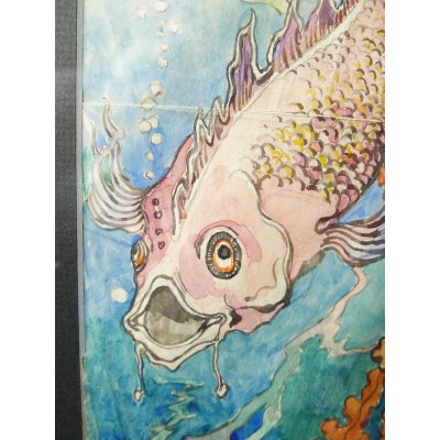 MARITIME DECOR, WATERCOLOR, circa 1920.