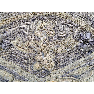 ART OTTAMAN, BRODERIE AVEC TOUGHRA, XVIII / XIXe s. OTTOMAN EMBROIDERY