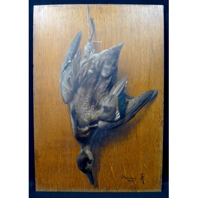 Arsène Symphorien SAUVAGE (XIX), STILL LIFE, HUNTING TROPHY (DUCK).