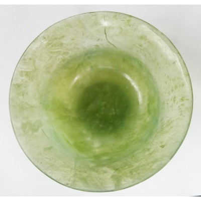 CHINE, BOL ANCIEN EN JADE CELADON. CHINA, ANCIENT BOWL IN CARVED JADE.