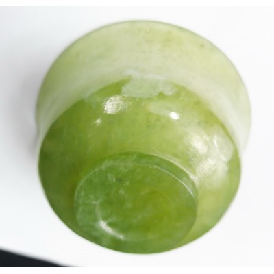 CHINE, BOL ANCIEN EN JADE CELADON. CHINA, ANCIENT BOWL IN CARVED JADE.