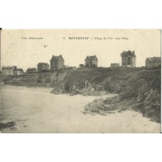 CPA: ROTHENEUF, Plage du Val, les Villas, années 1920