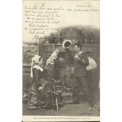 CPA: BREIZH, Les Chansons de Botrel, vers 1910 (3)
