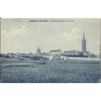 CPA: ST-POL de LEON, Vue Générale prise des Carmes, vers 1910