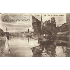 CPA: La lune à LANDERNEAU, vers 1910