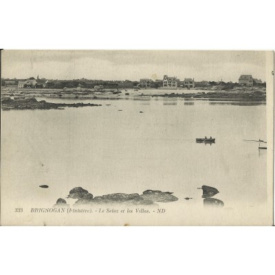 CPA: BRIGNOGAN, Le Seluz et les Villas, vers 1910