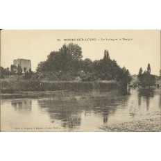 CPA: MORET-SUR-LOING, Le Loing et le Donjon, vers 1900