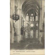 CPA: MORET-SUR-LOING, Intérieur de l'Eglise, vers 1900