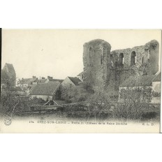 CPA - GREZ-SUR-LOING, Ruine du Chateau de la Reine Blanche - Années 1900