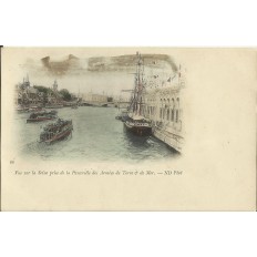 CPA: PARIS, EXPO 1900, Passerelle des Armées Terre & Mer, vers 1900.