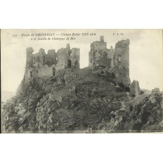CPA: Gorges de CHOUVIGNY, Chateau Rocher, vers 1910
