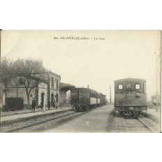 CPA: CHANTELLE, La Gare, vers 1900