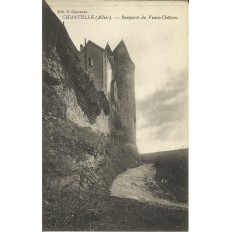 CPA: CHANTELLE, Remparts du Vieux-Chateau, vers 1900